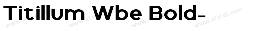 Titillum Wbe Bold字体转换